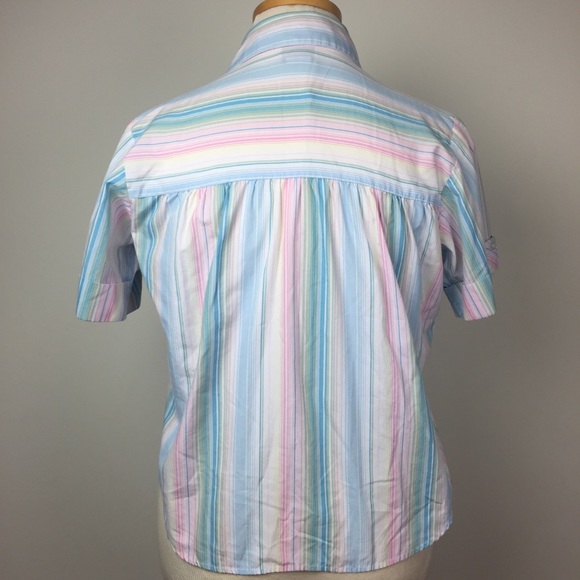 Vintage Pastel Striped Top - Picture 6 of 8